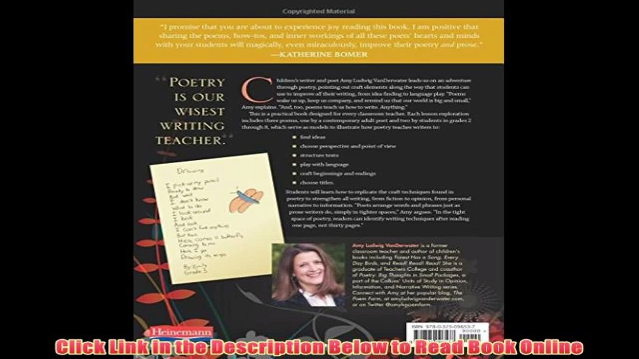 [PDF] Poems Are Teachers: How Studying Poetry Strengthens Writing in All Genres Full Ebook