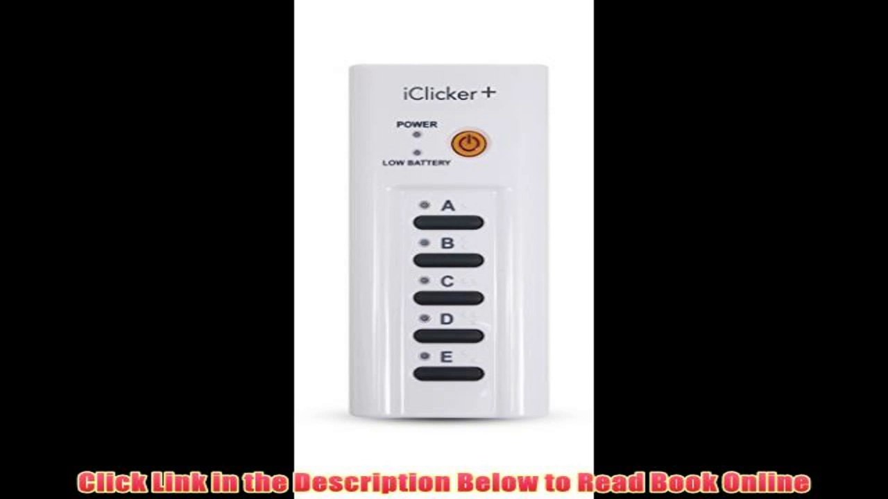 Read Iclicker+ Student Remote Full Book