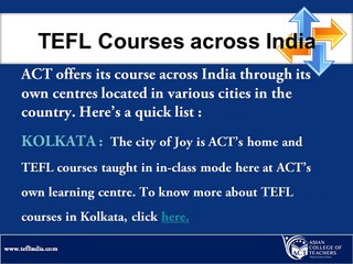 TEFL Courses across India