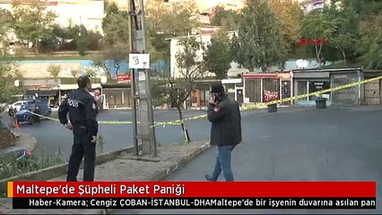 Maltepe'de Şüpheli Paket Paniği