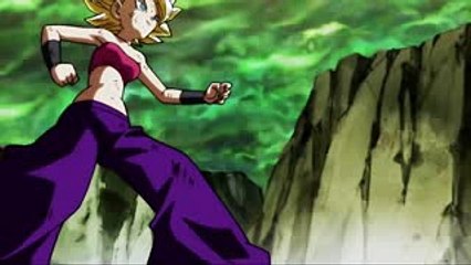 SSJ2 Caulifla vs Goku Full Fight - Dragon Ball Super Episode 113 HD