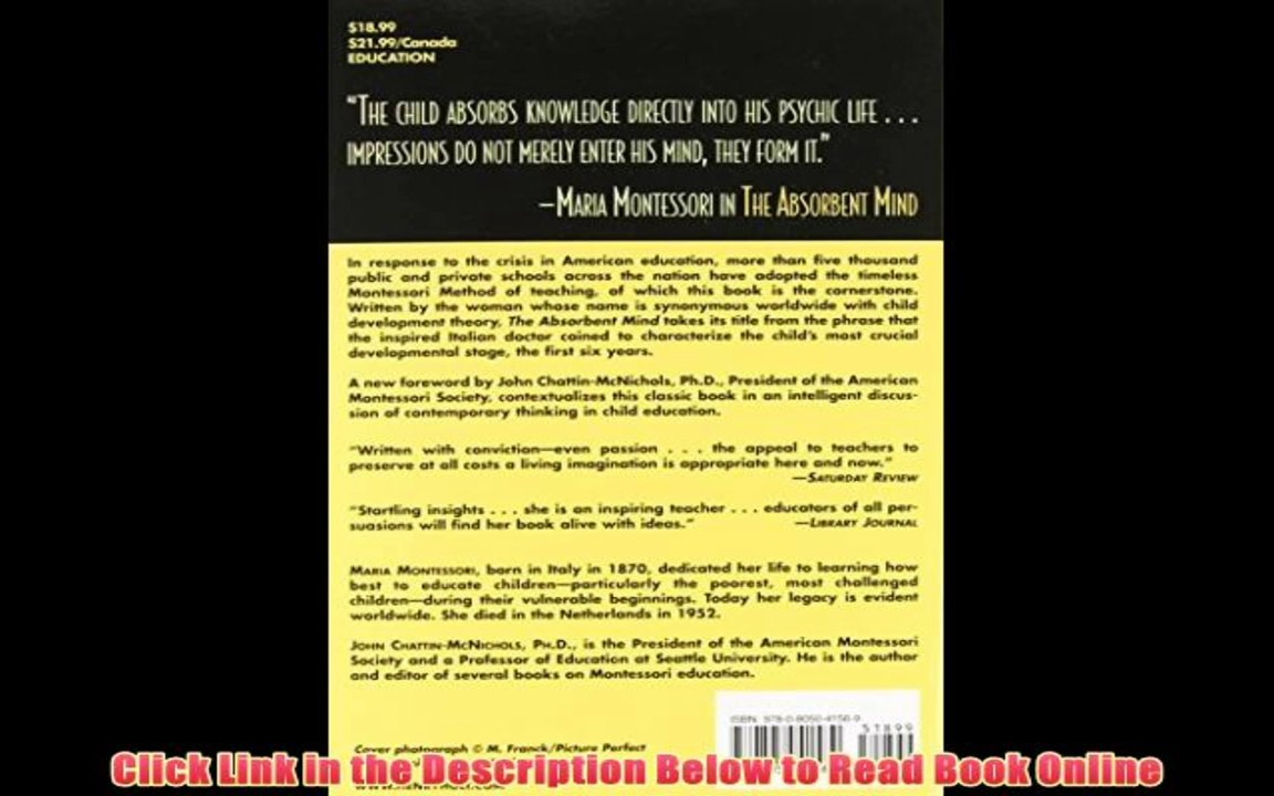 [PDF] The Absorbent Mind Full Ebook