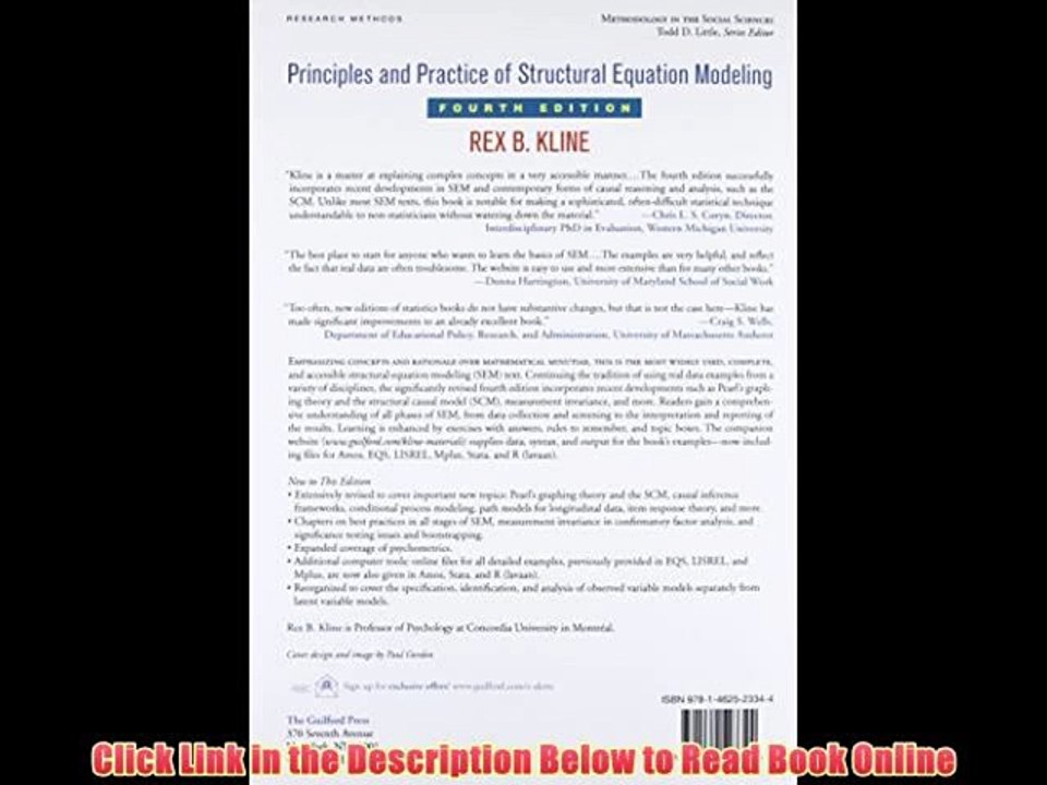 [PDF] Principles and Practice of Structural Equation Modeling, Fourth Edition (Methodology in the Social Sciences) Book