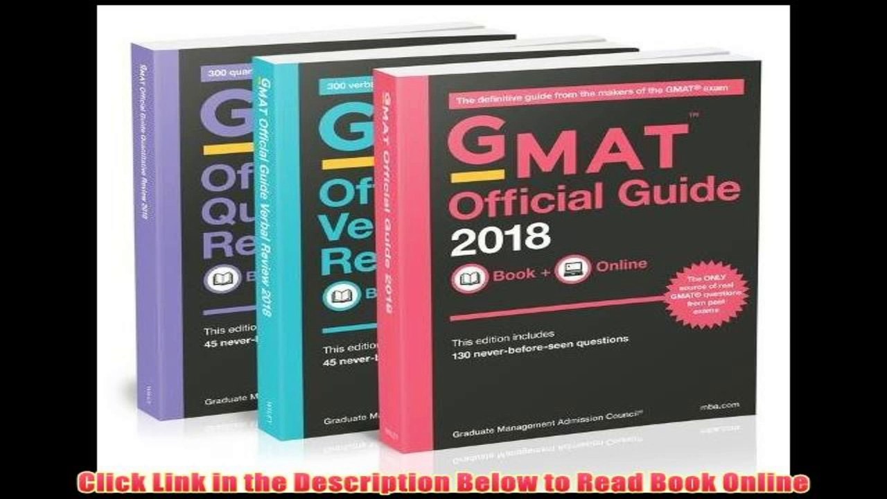Read Online GMAT Official Guide 2018 Bundle: Books + Online Book