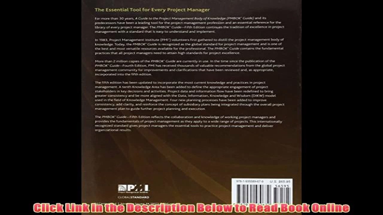 Download A Guide to the Project Management Body of Knowledge (Pmbok Guide) - 5th Edition (Pmbok#174; Guide) Full Ebook