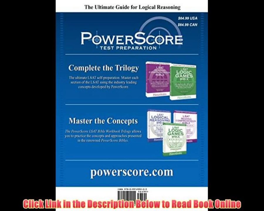 Read [PDF] The Powerscore LSAT Logical Reasoning Bible Full Ebook