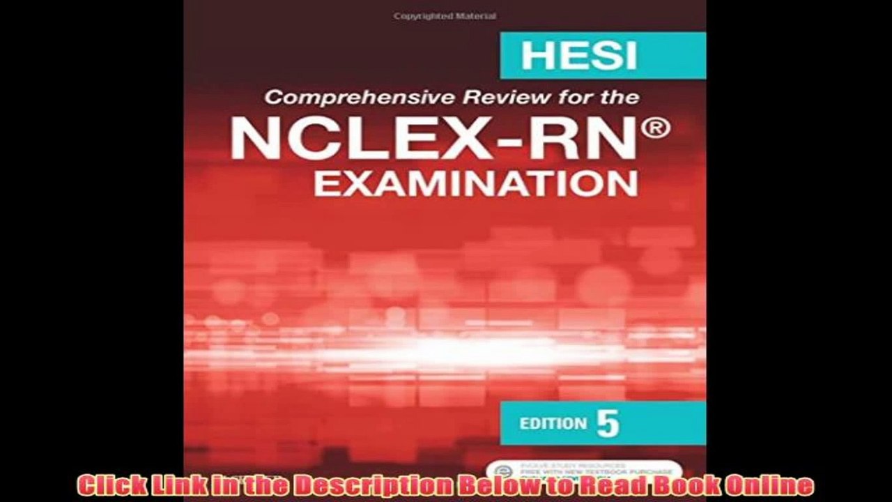 Read [PDF] HESI Comprehensive Review for the NCLEX-RN Examination, 5e