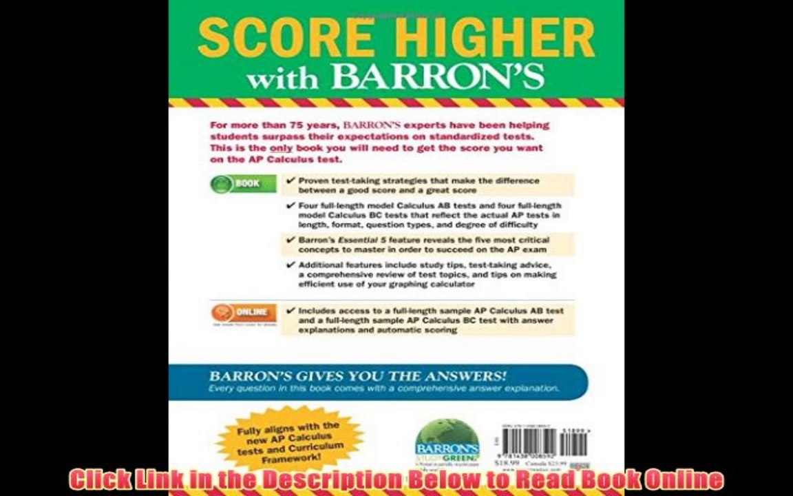Download [PDF] Barron's AP Calculus, 14th Edition Ebook