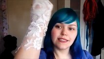 DIY Fingerless lace gloves - tutorial