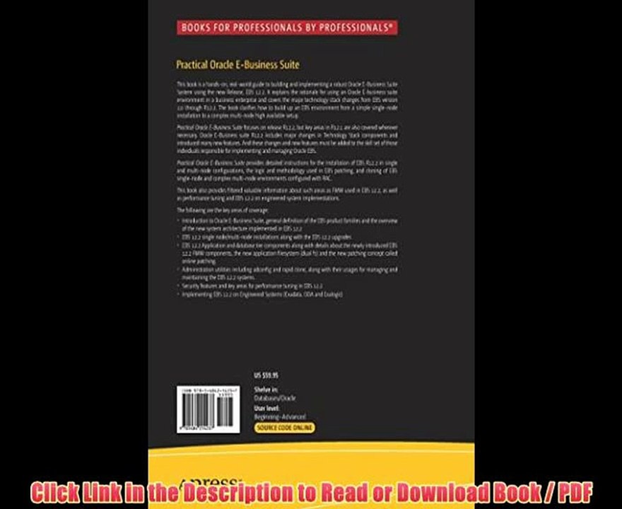 Read Practical Oracle E-Business Suite: An Implementation and Management Guide Online Book