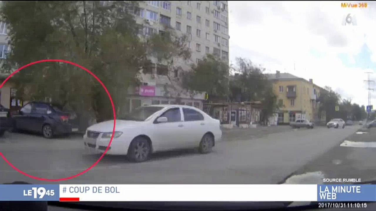 L'incroyable coup de chance de ce conducteur qui aurait pu être écrasé par un arbre à quelques secondes près... Regardez