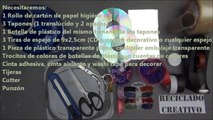 Cómo realizar un caleidoscopio con material reciclado, rollos de cartón de papel higiénico, cds, 