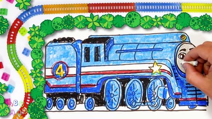 How to Draw Shooting Star Gordon ♦ Thomas and Friends ♦ Drawing and Colors Learning video