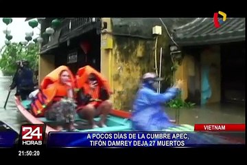 Vietnam: tifón Damrey deja 61 muertos y 28 desaparecidos