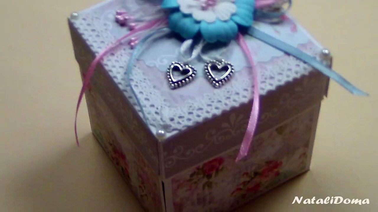 Коробочка с сюрпризом. Мастер-класс / DIY Explosion box (Magic box) / ✿ NataliDoma