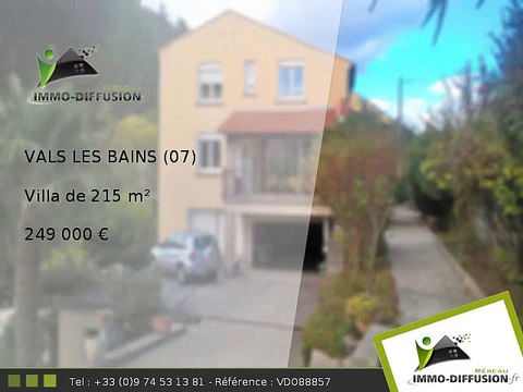 Villa A vendre Vals les bains 215m2 - 249 000 Euros