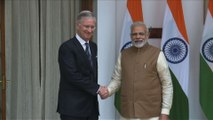 Le roi Philippe de Belgique rencontrele Premier ministre indien Modi à Delhi
