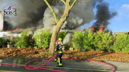 Feu d'entrepôt Crécy-la-Chapelle