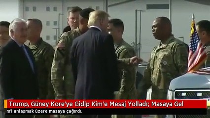 Trump, Güney Kore'ye Gidip Kim'e Mesaj Yolladı: Masaya Gel