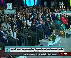 السيسى: فرصة العمل الواحدة تكلف الدولة من 100 ألف إلى مليون جنيه