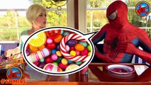 GUMBALL Spiderman ART CHALLENGE! w/ IRON SPIDER Frozen Elsa Candy Fun Superhero in real life IRL