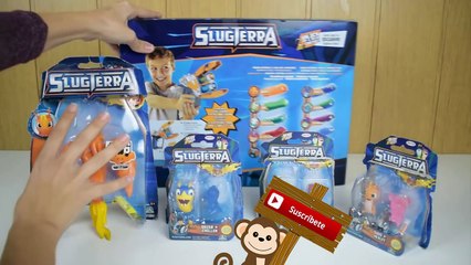 Slugterra - Bajoterra Juguetes: Blisters + Lanzador Velociforma Burpy–¿Cuantas babosas derribaremos?