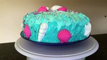 DIY Mermaid/ Under the Sea/ Seashell Cake Decorating (Beginner Level) | My Baby Shower Cake