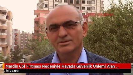 Mardin Çöl Fırtınası Nedeniyle Havada Güvenlik Önlemi Alan Helikopter Zorunlu İniş Yaptı