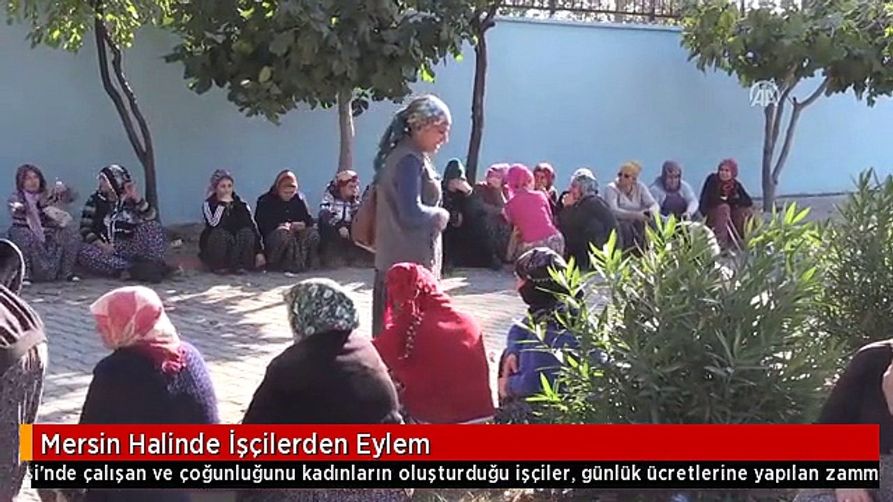 Mersin Halinde İşçilerden Eylem