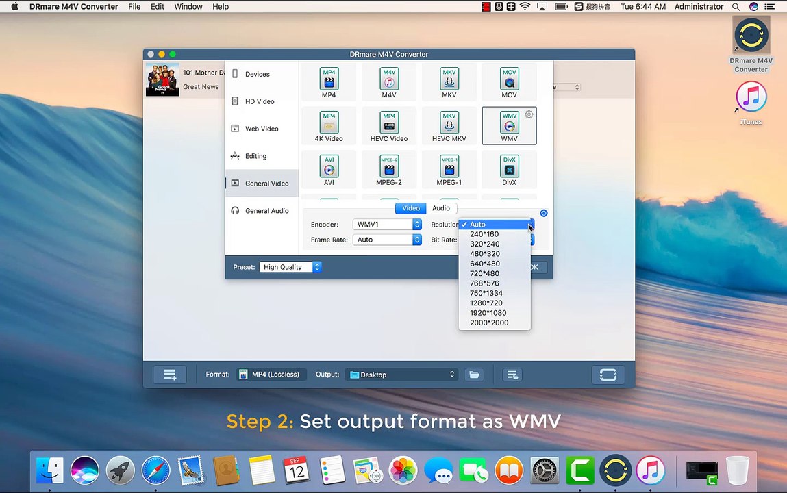 How to Convert iTunes M4V to WMV