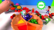 Paw Patrol Color Sorting Pie & Cupcakes Learn Colors for Children Fizzy Fun Toys