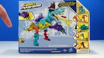 Jurassic World Dinosaur Toys HERO MASHERS Indominus Rex, Velociraptor   T Rex Opening Toypals.tv