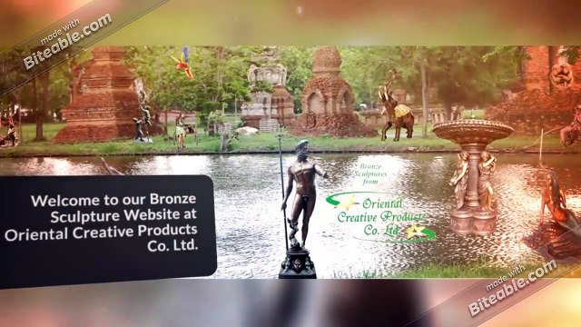 Amazing bronze garden sculptures