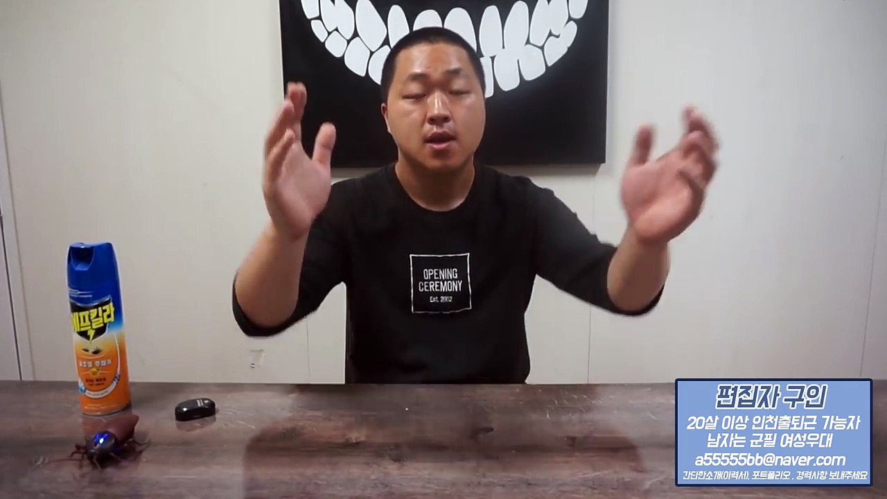 바퀴벌레를 때려죽여서는 안되는 충격적인 이유.(바퀴벌레 알집을 쪼개보았다)
