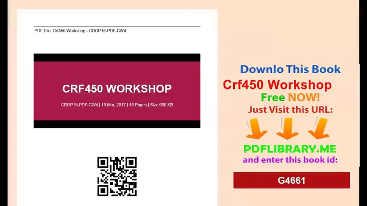 [PDF] Crf450 Workshop [D0WNL04D]