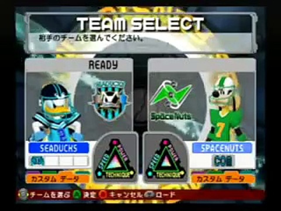 ディズニースポーツ　アメリカンフットボール：ゲームキューブ
