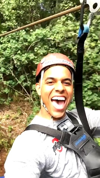 Guy Loses His Retainer on a Zip Line