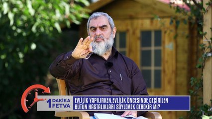 634) Evlilik yapılırken, evlilik öncesinde geçirilen tüm hastalıkları söylemek gerekir mi? BirFetva