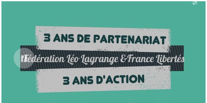 3 ans de partenariat Fondation France Libertes - Fédération Léo Lagrange