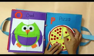 Quiet book for kid/busy book for kid/The first book ABC 2/Ideas for the first book ABC/ABC busy book