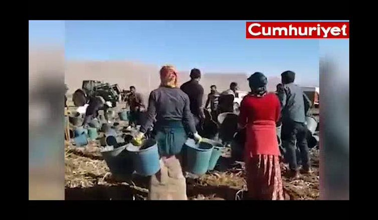 Mevsimlik işçilerin paydos sevinci