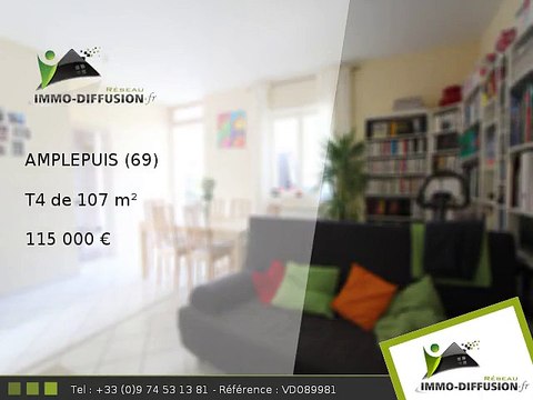 T4 A vendre Amplepuis 107m2 - 115 000 Euros