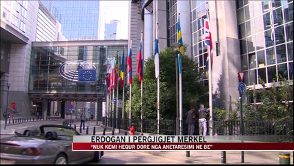 Erdogan-Merkelit: Nuk kemi hequr dorë nga anëtarësimi në BE - News, Lajme - Vizion Plus