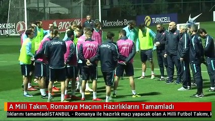 A Milli Takım, Romanya Maçının Hazırlıklarını Tamamladı