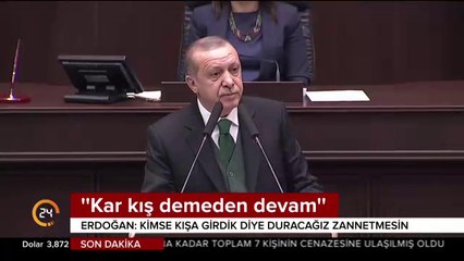 "Kar kış demeden devam"