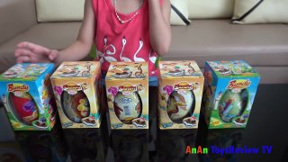 Trò Chơi Bóc Trứng Socola Bất Ngờ - Surprise Chocolate Eggs Unboxing ❤ AnAn ToysReview TV ❤