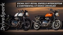 EICMA 2017: Royal Enfield Interceptor And Continental GT Unveiled - DriveSpark