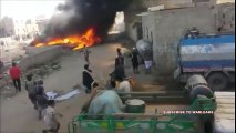 Burning US MQ-9 Reaper Drone Falls From Sky After Being Shot Down In Yemen