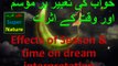 Khawab ki tabeer per waqt aur mausam ke asrat Effects of season and time on dream interpretation