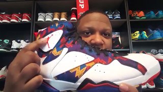 AIR JORDAN 7 RETRO SWEATER/NOTHIN BUT NET REVIEW AND ON FEET!!!